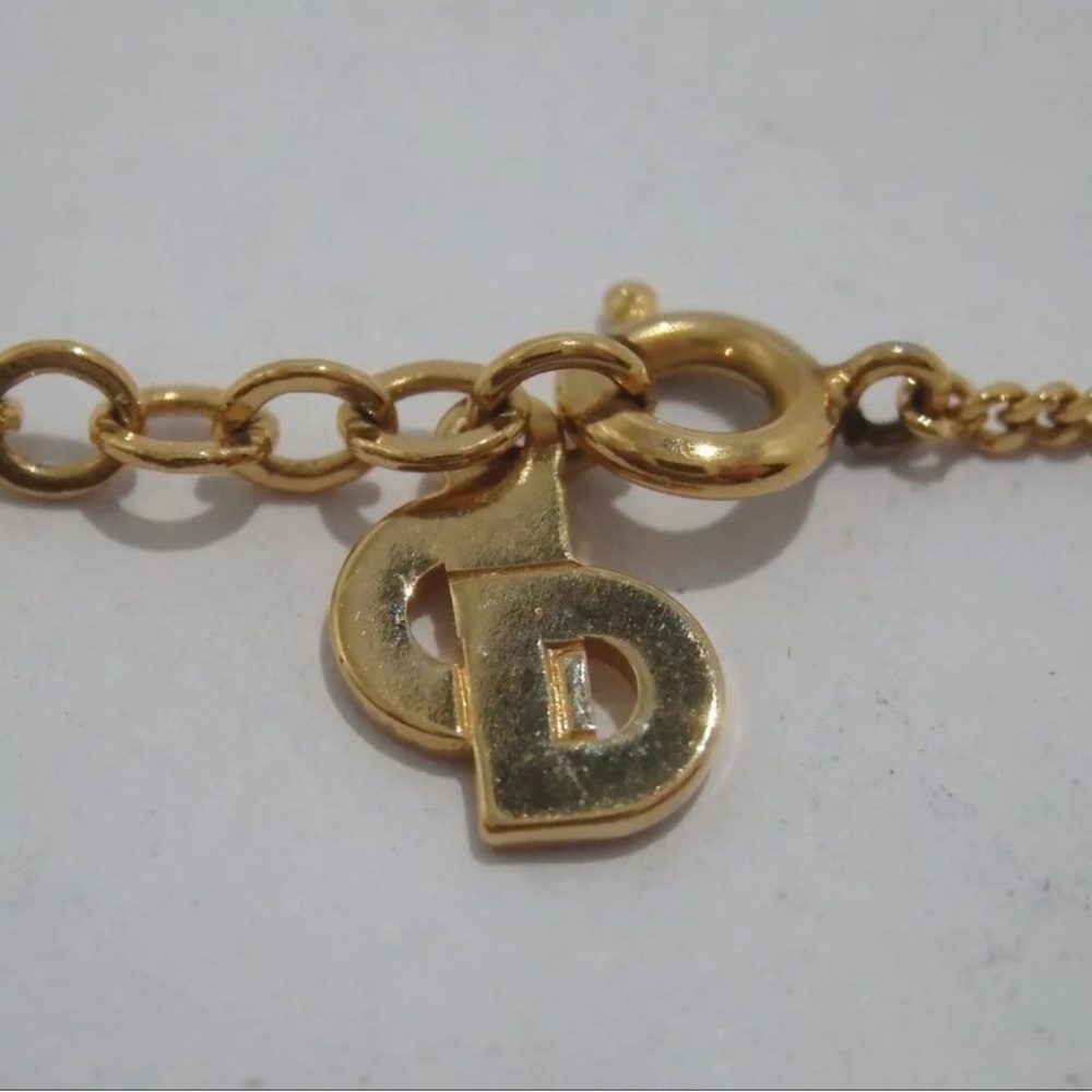 Authentic Christian Dior. CD Logo Necklace - Picture 5 of 6